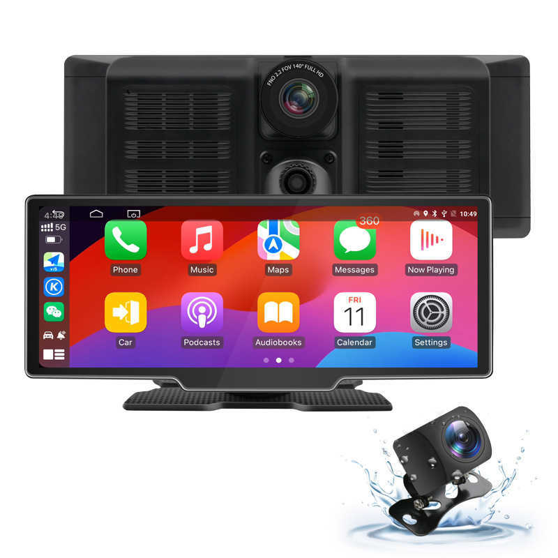 10.26-inch carplay 4K recorder, front and rear dual recording, reversing mirror screen projection, car navigation, portable PND car dvr S25510-image-1056923841