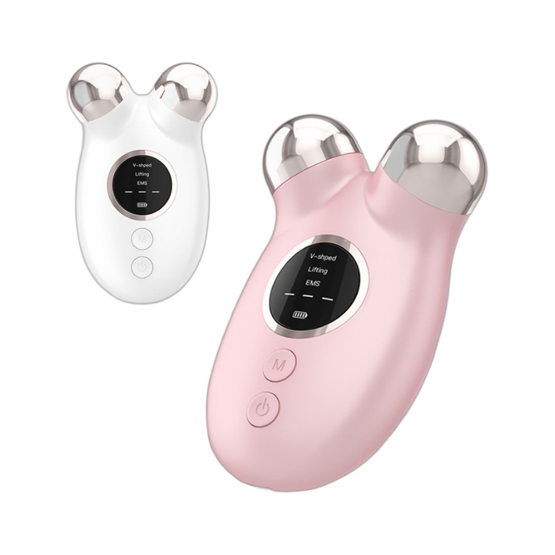 Microcurrent Facial Device - Stainless Steel Face Roller Massager for Home Skin Care & Neck Lift-image-1076640477