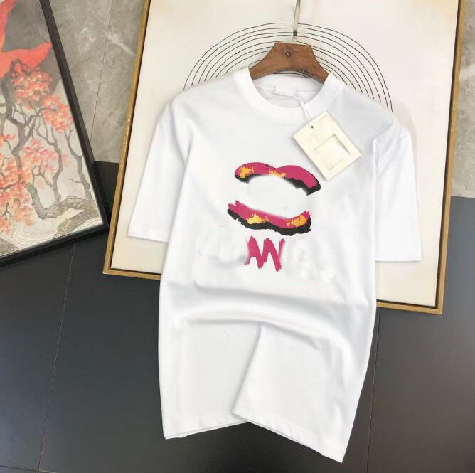 High Quality Summer Luxury Print Letter T-Shirt Cotton Men Women Fashion Short Sleeve Tops Tee High-end Designer