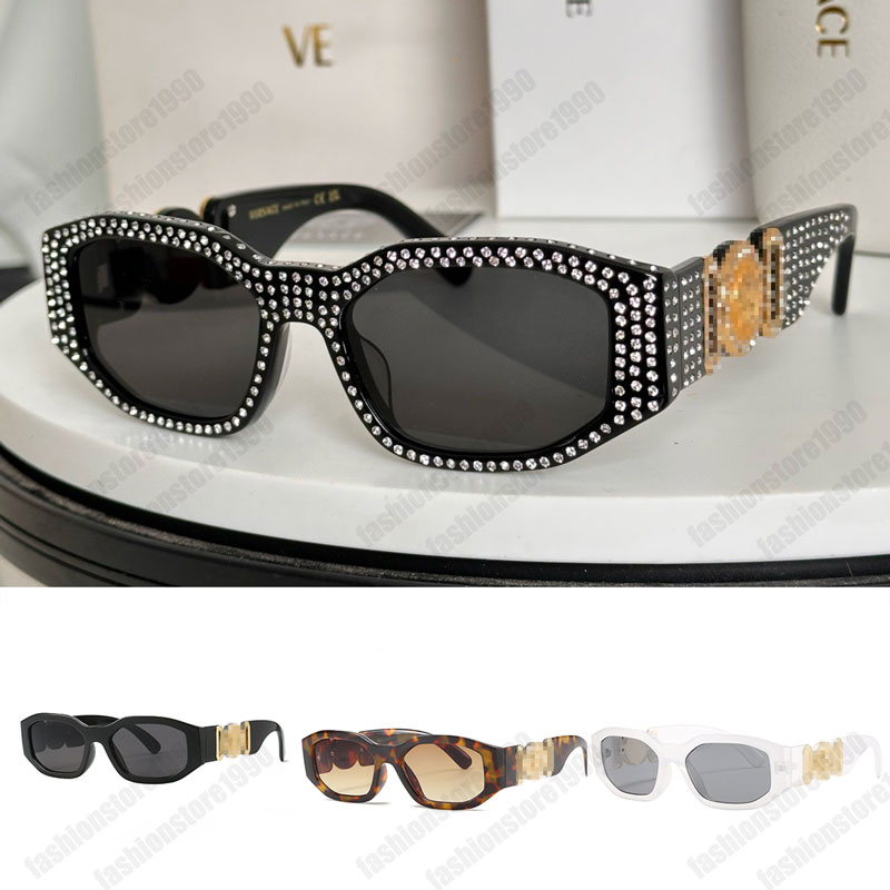 Luxury designer sunglasses 4361 cat-eye small frame sunglasses Black sunglasses diamond-encrusted sunglasses fashionable oval sunglasses for both