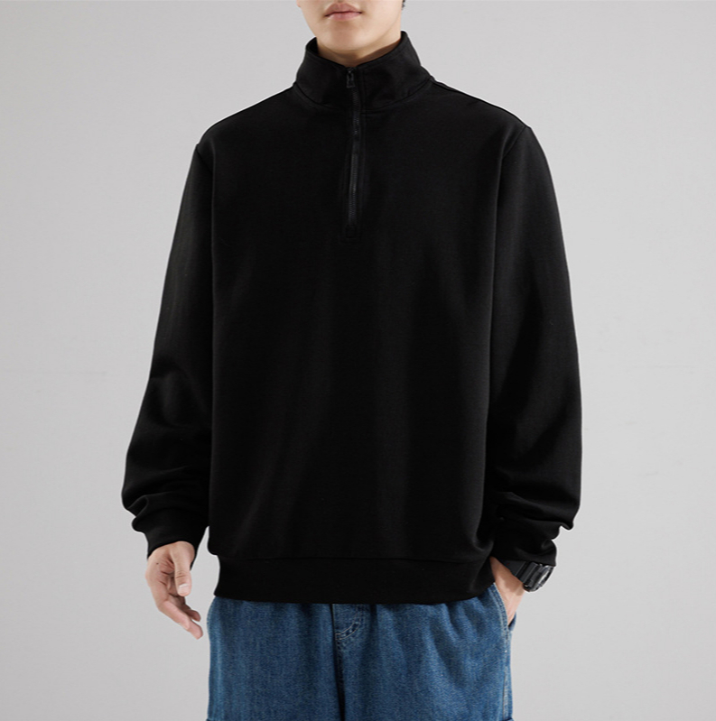 105 T-shirt à manches longues pour hommes, col rond, sweat-shirt décontracté