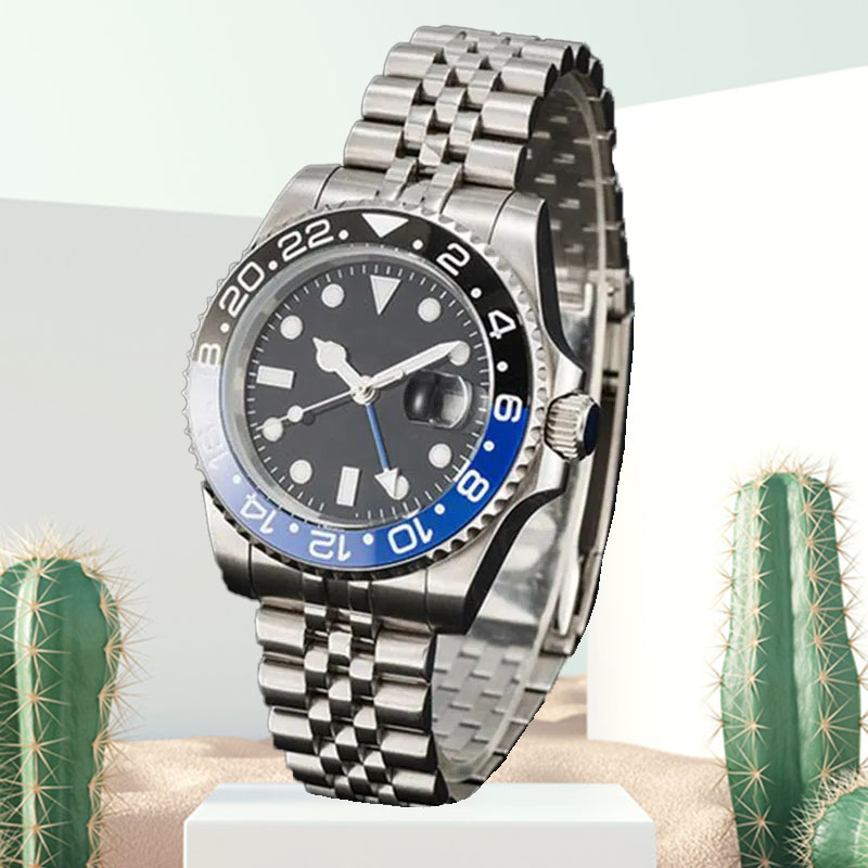 904l watch for man montre Classic gmt rlx watchs 41MM Black Dial Automatic Mechanical 904L stainless steel Waterproof sapphire ceramic Gold Watch-image-854886511