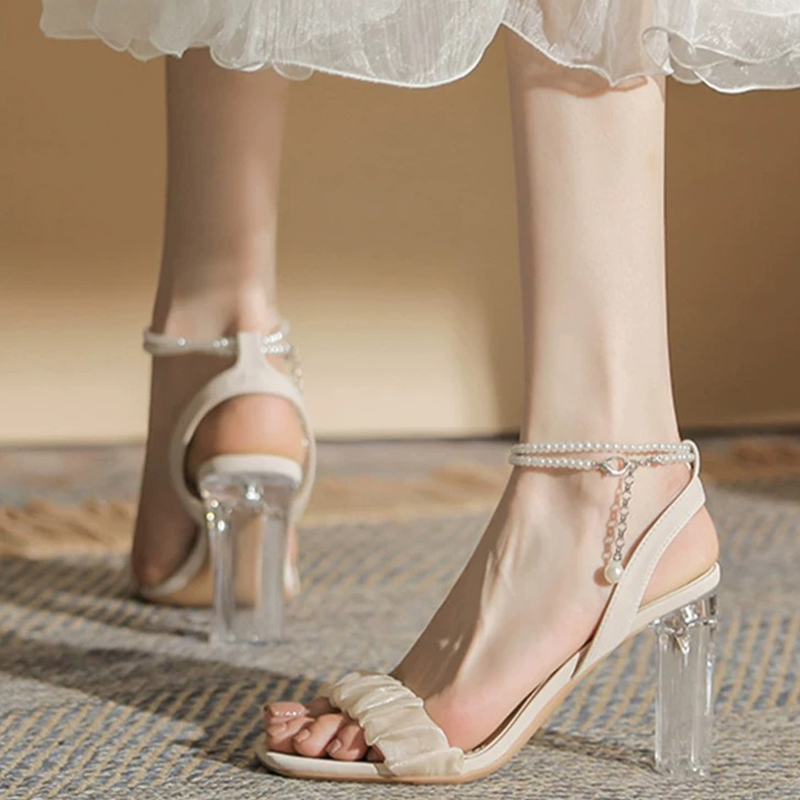 High-Quality Fashion Women's Sandals High Heels for Summer-image-907172317