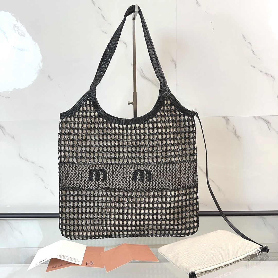10A Mirror Quality Ddesign Bag Mesh Sollowed Out Woven Beach Vacation Tote pour les femmes 2025 Été Nouveau sac à bandoulière décontracté polyval