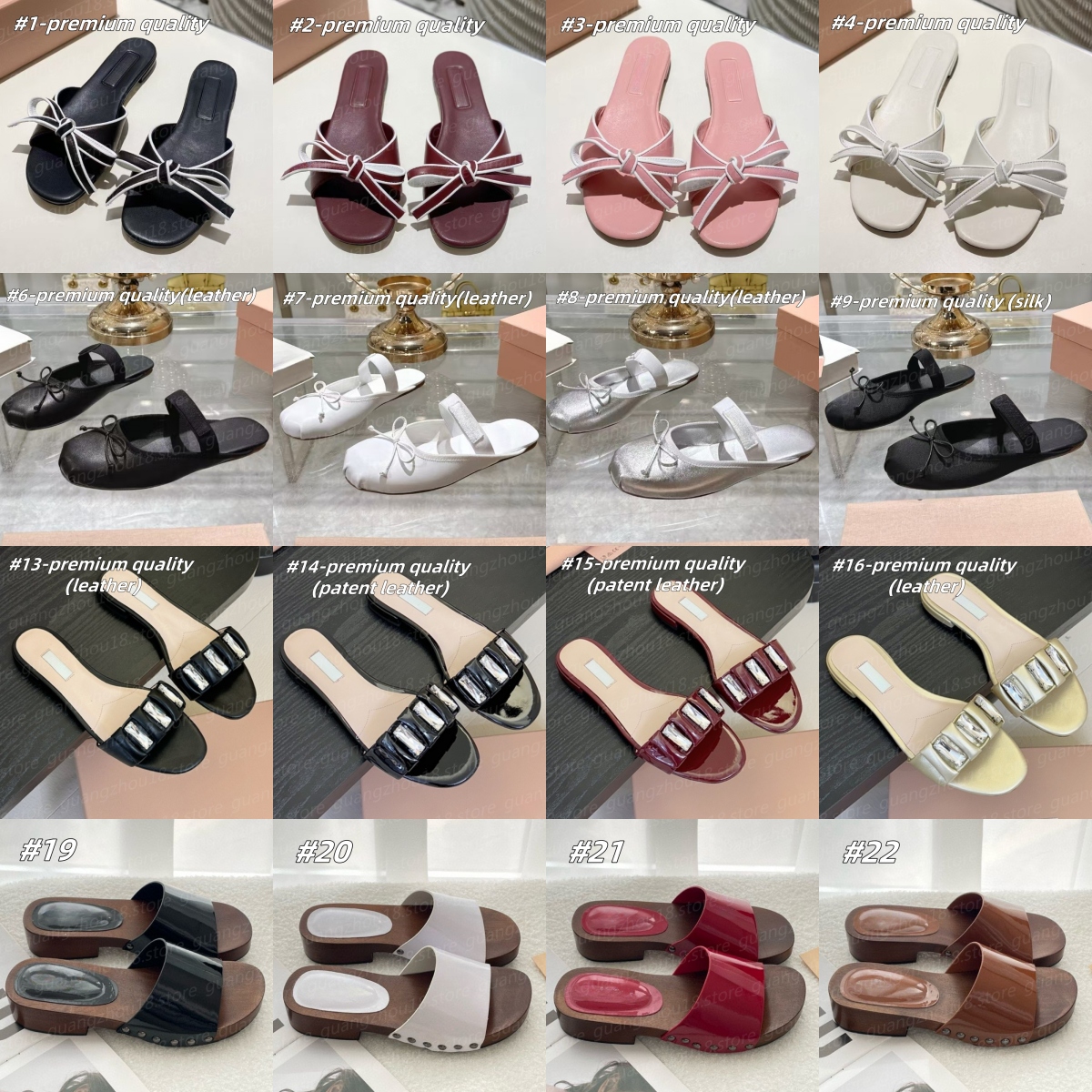 (go off picture not the description)10A Designer Slippers with Bow Women's Summer Flat Bottom Slipper Holiday Beach Style Festival Gifts 31197