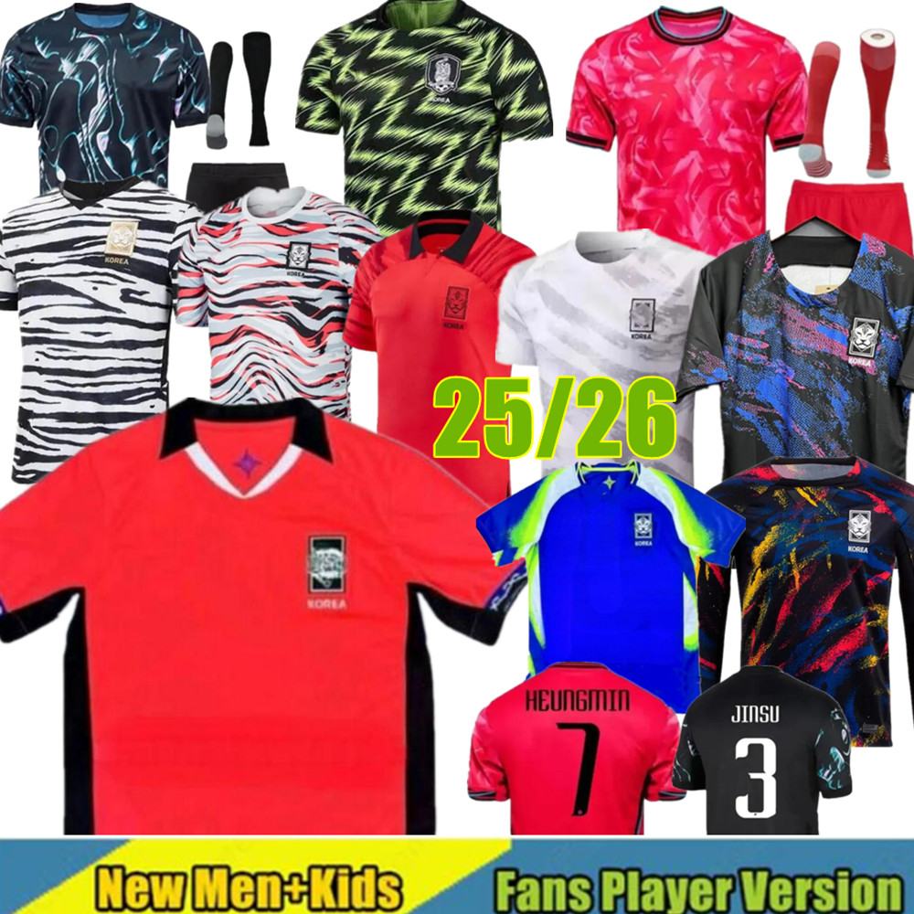 25/26 South Korea soccer jersey 22/23/24 Home Red SON H C HWANGKIM HWANG LEE JEONG SUNG LEE KWON National team shirt Football uniform-image-947272063
