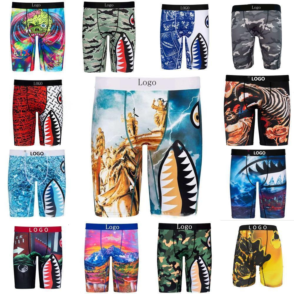 New Trendy Men Shorts Plus Size 3xl Boxers Desinger Print Underwear Man Pants Boxers Sport Breathable Underpants