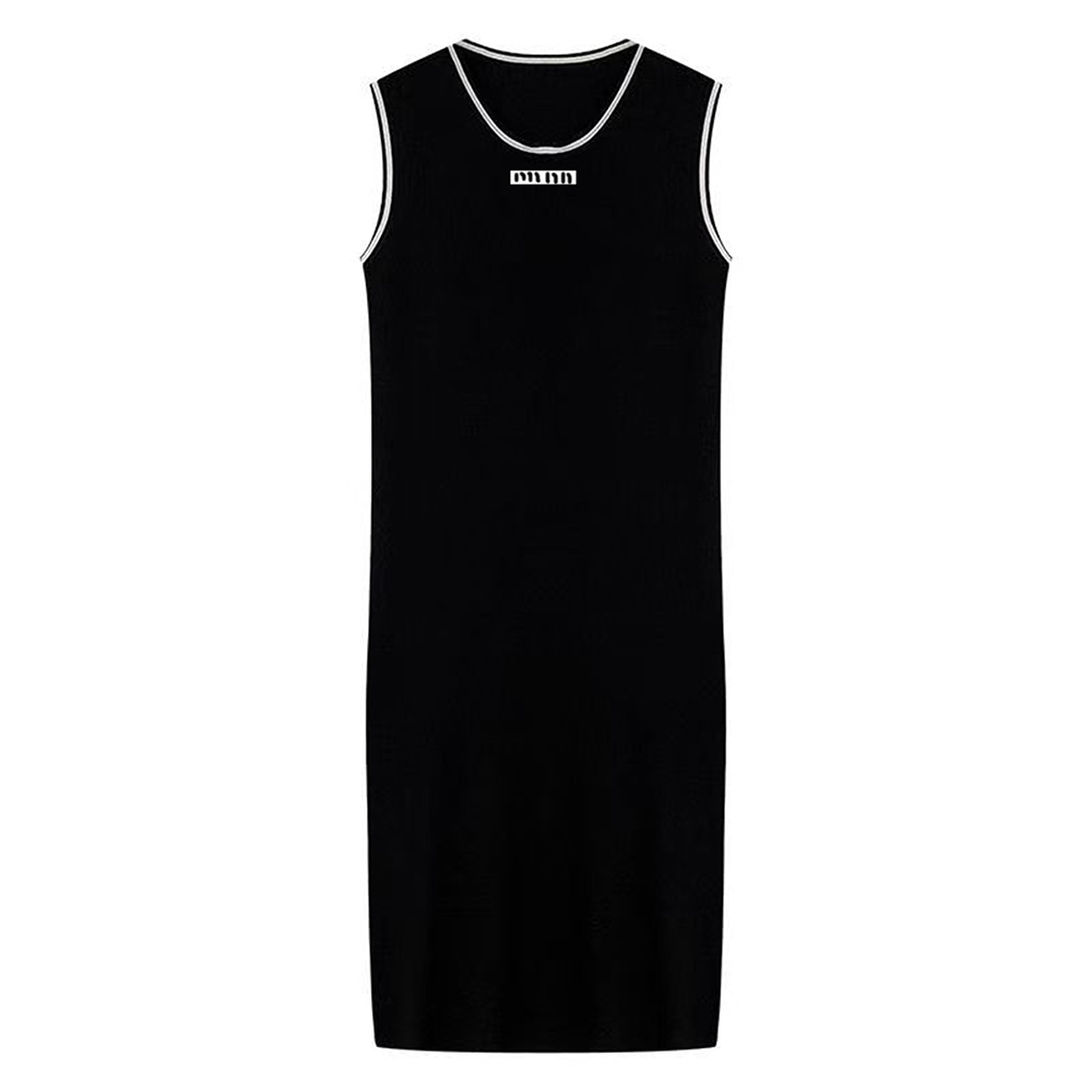 Womens Casual Dresses Sleeveless Printed Designer Vest Shirts Tops Short Tanks Shirts Classic Flat Skirts Woman Slim Outwears Summer Dress Vest S-image-962007721