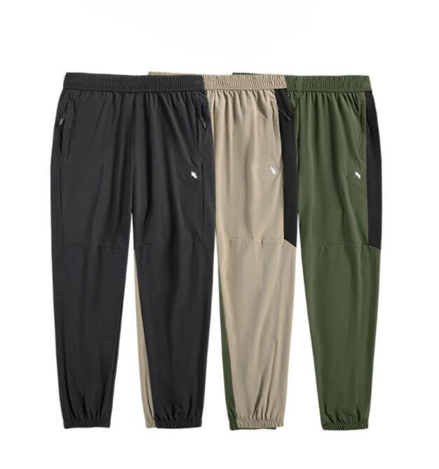 Summer Light Thin Sweatpants Men Breathable Quick Dry Outdoor Sport Span Trousers Male embroidery Casual Long Track Pants