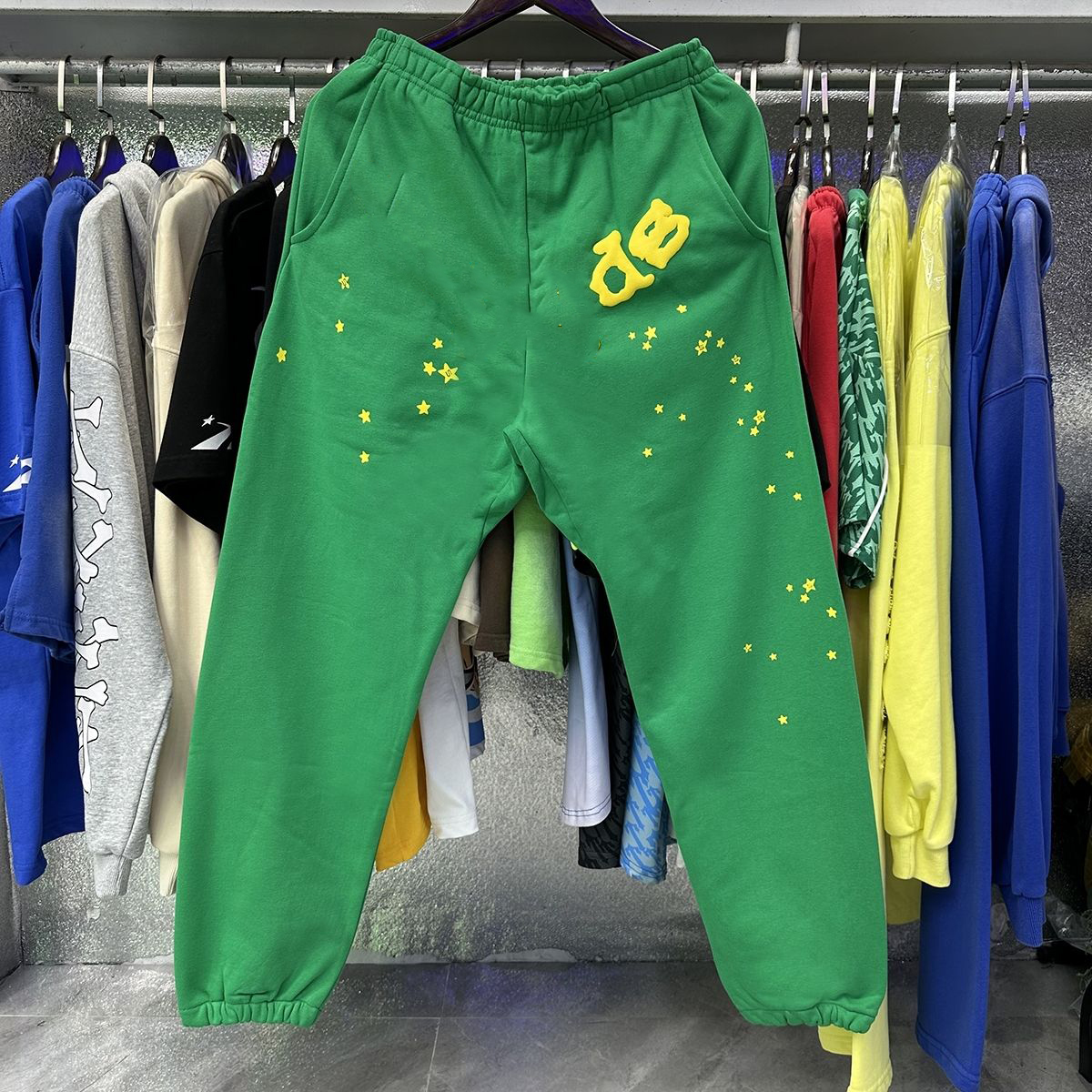 Spyder Designer Mens Hoodie Young Thug Hoodies Spyder Sweatshirt Hip Hop Sportswear Shorts Foam Letter Printing Y2k Pants Web Puff Printed Spider Ho