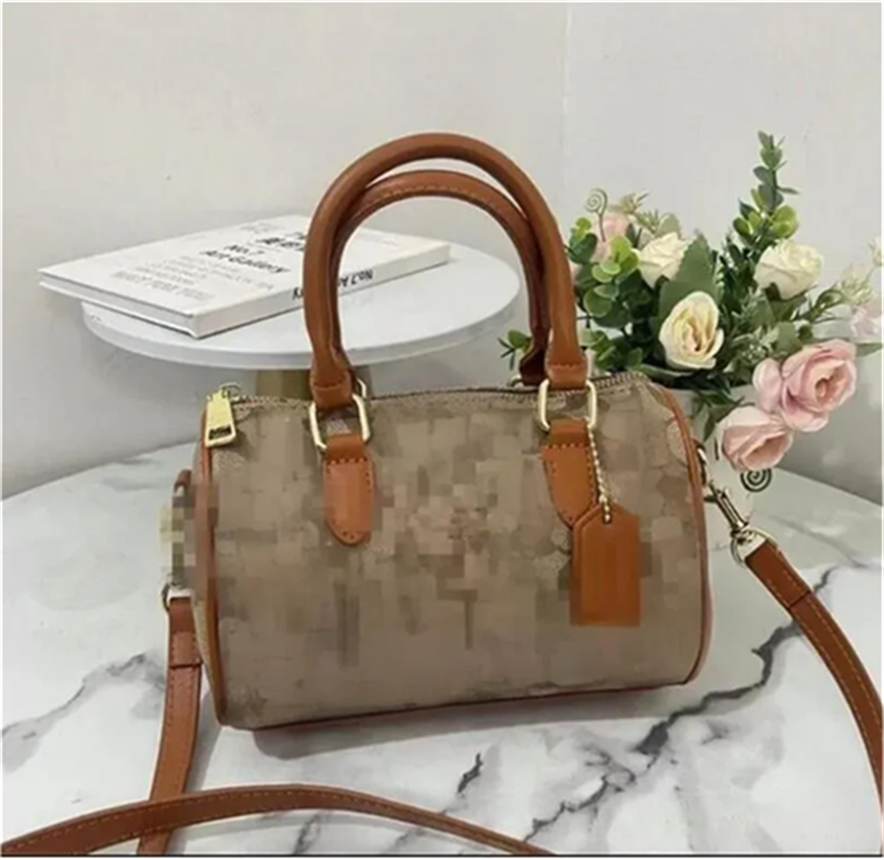 designer bags for womens Shoulder Bags brown khaki beige New womens handbag temperament small square bag DR3A