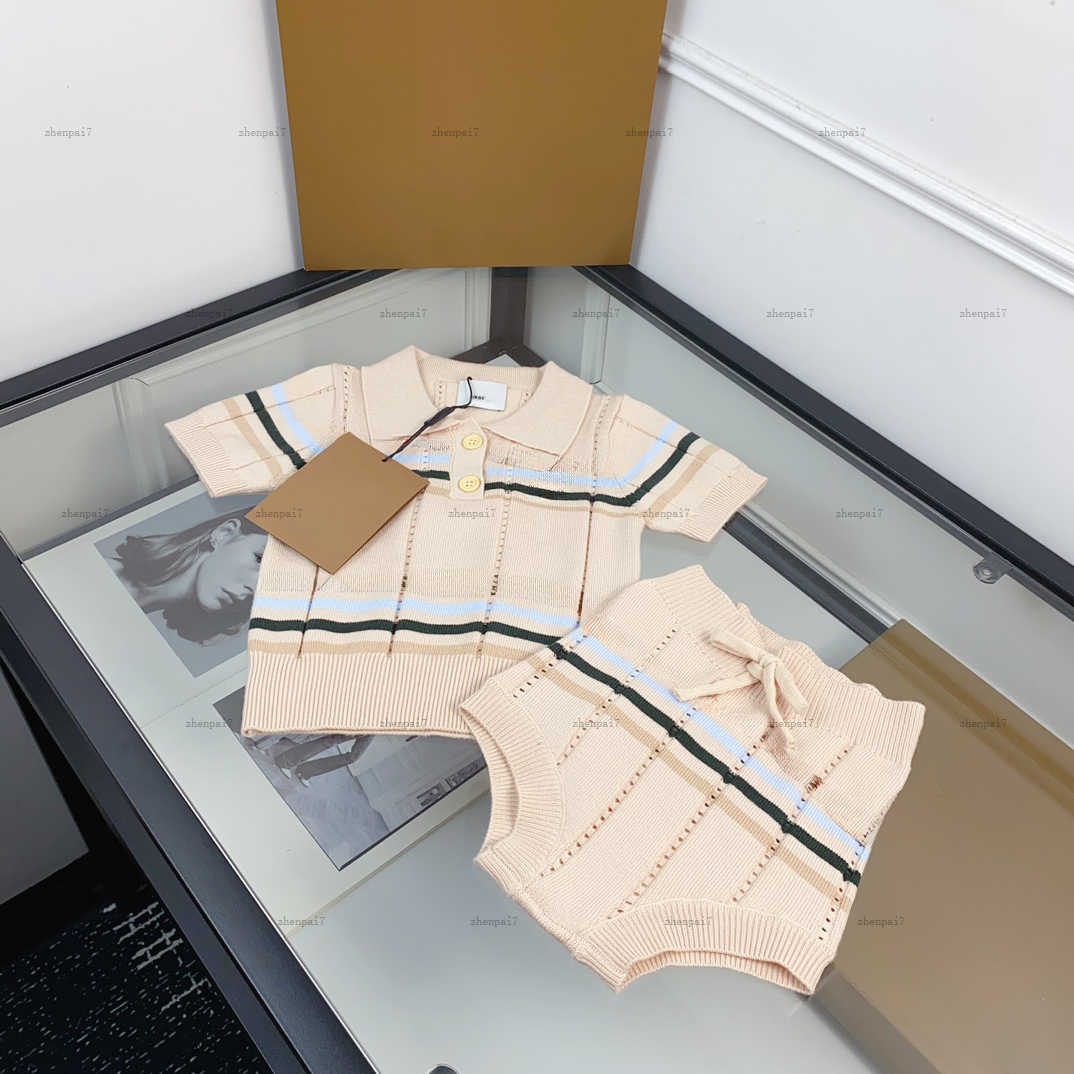 Top newborn jumpsuits Knitting design toddler romper kids designer clothes baby Crawling suit T-shirt and bodysuit A141X04N102-image-1057331201