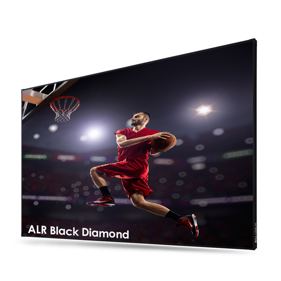 New Listing ALR Black Diamond 100 120 135 150 165 180 200 Inch 16:9 Wide frame 7mm Fixed frame Projector Projection Screen-image-1057476072