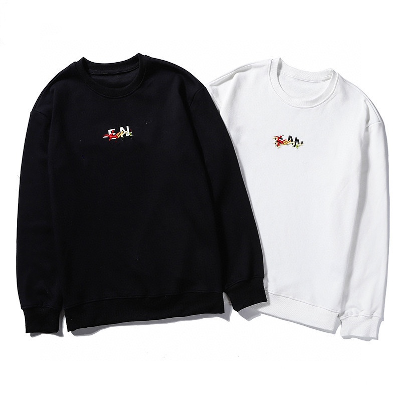 Men's Hoodies & Sweatshirts Designer Colorful letter embroidery unisex fashionable and versatile round neck pullover
