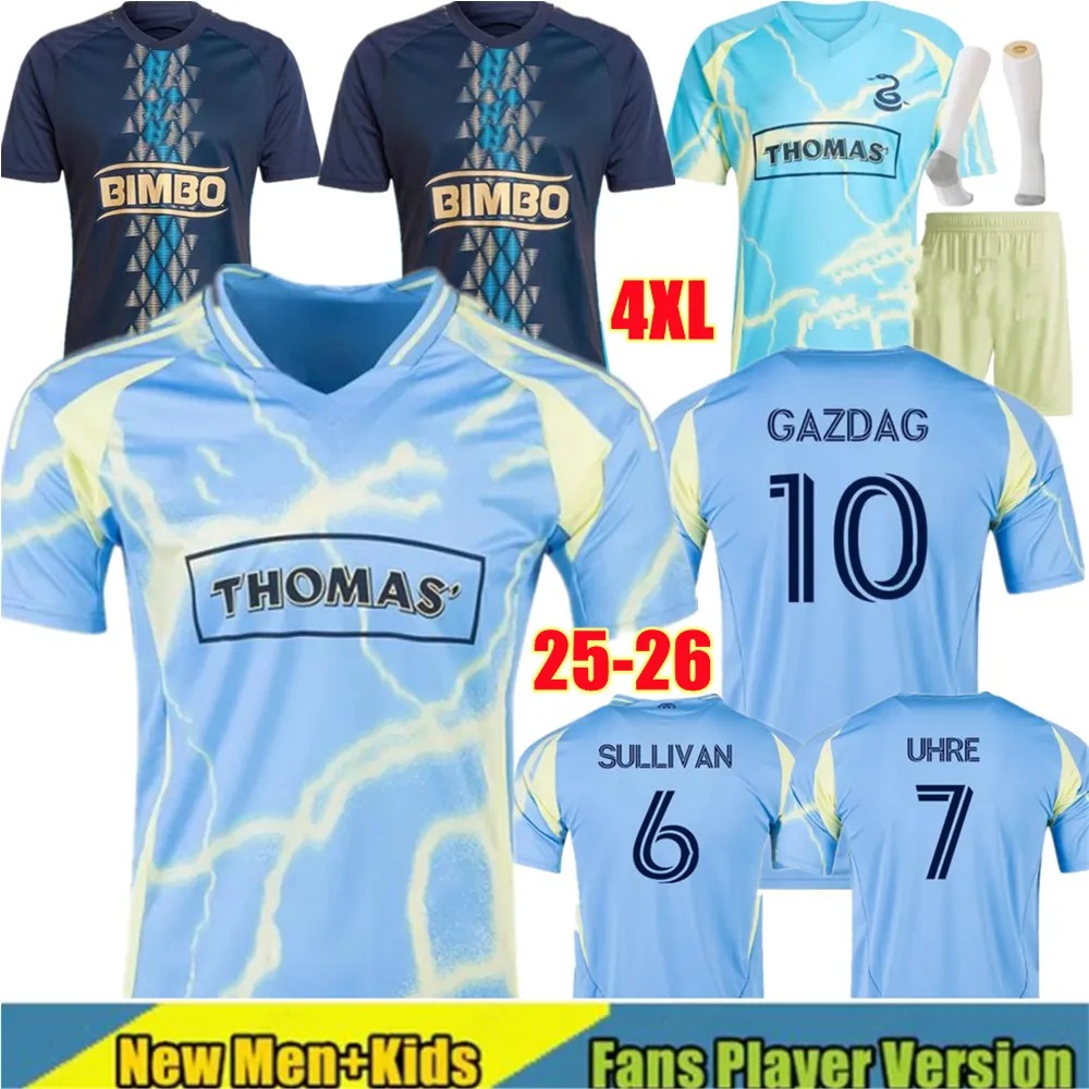 Player Fans version 2025 2026 philadelphiaunion Soccer Jerseys Uhre GAZDAG GLESNES Carranza BEDOYA Union 25 26 football tight shirt-image-893871575