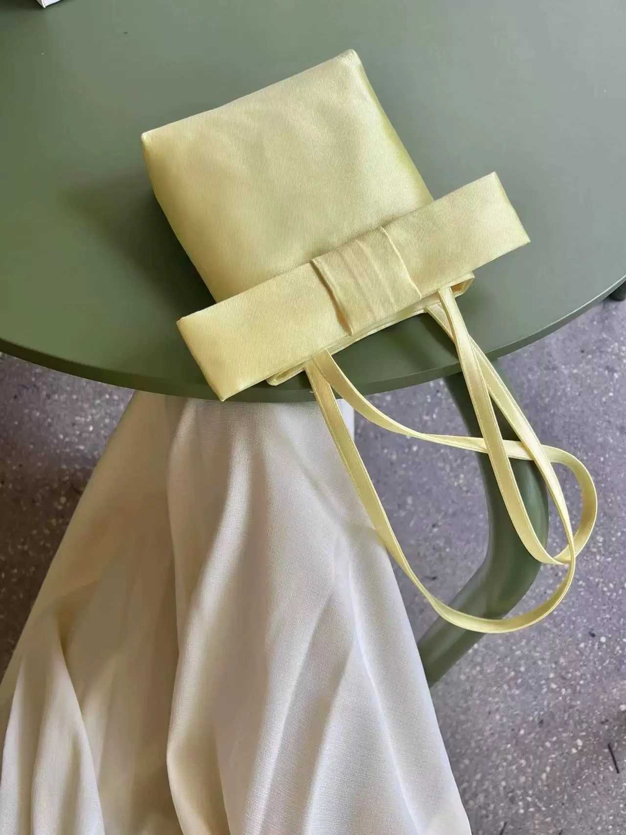 Miyagawa 2025 Été Nouveau sac à main en satin polyvalent Sac à main pour les femmes Sweet Fashion Bow Princess Bagsxj250515