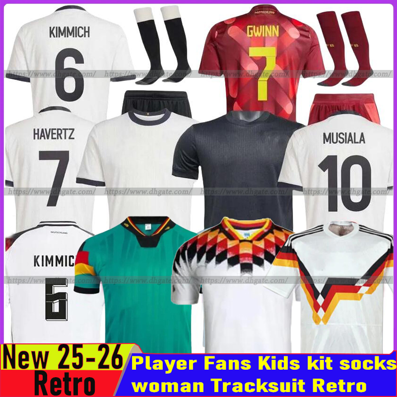 25 26 Germany 125-Year Anniversary woman Soccer Jerseys Player HUMMELS KROOS GNABRY WERNER HAVERTZ WIRTZ KLINSMANN Retro Football Shirt Tracksuit-image-971348533