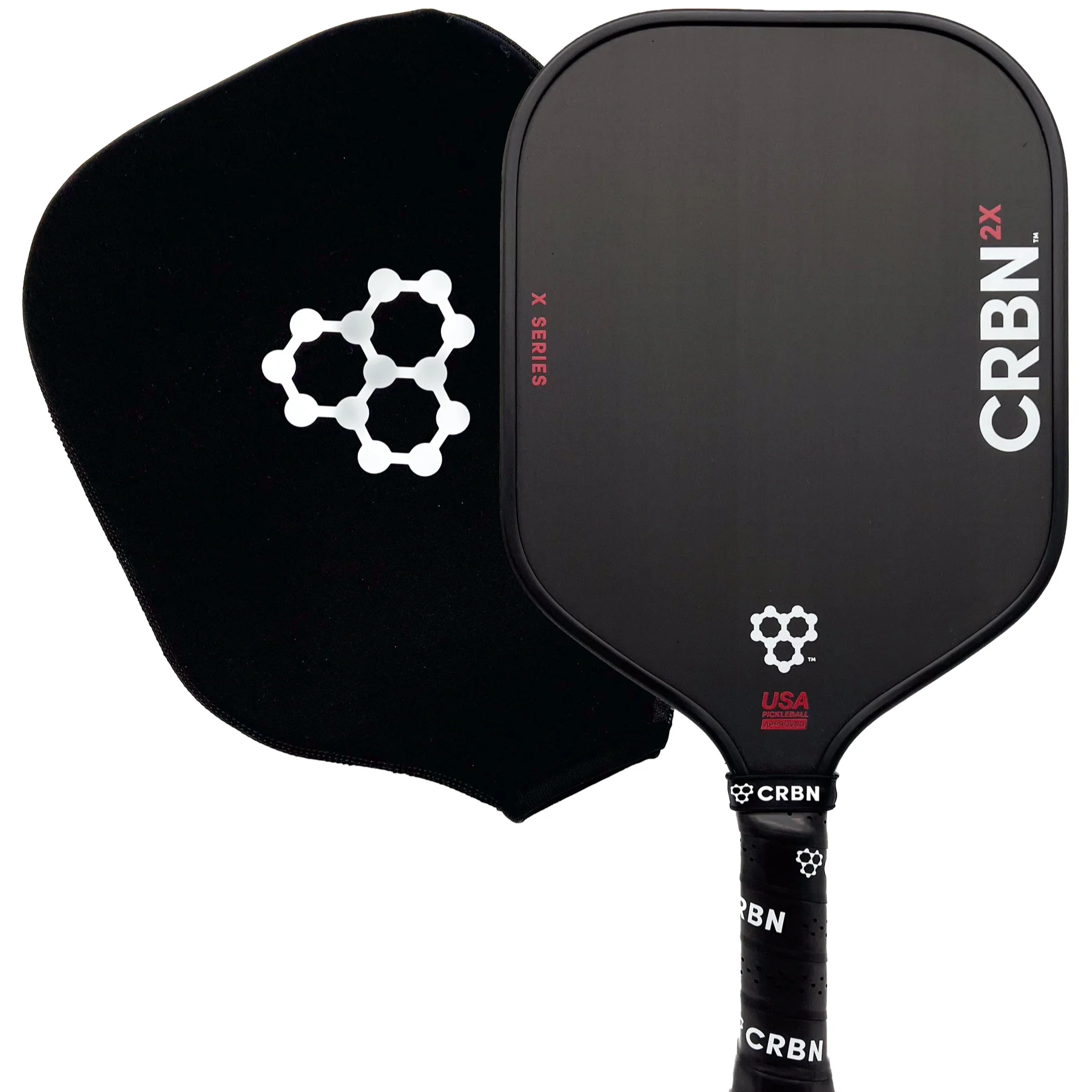 CRBN 2X Power T700 Carbon Fiber Hybrid Pickleball Paddle 14mm honeycomb core Increased Sweet Spot, USAPA Approved for Pro-image-1057654979