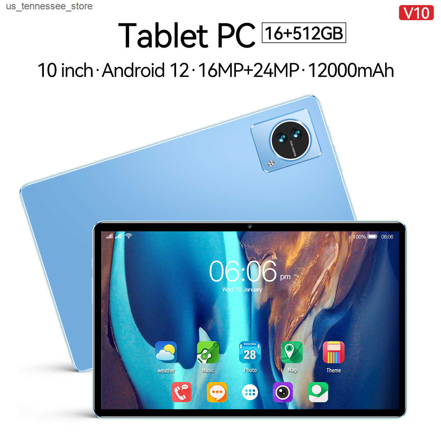 10.1-inch tablet computer Android 5G dual card Bluetooth call ten core tablet computer z250516DYK9-image-1057830563