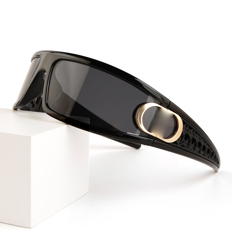 Designer Headband For Women Sense New Two-in-one Concave Shaped Sunglasses With Uv Protection High Quality Casual Y2K