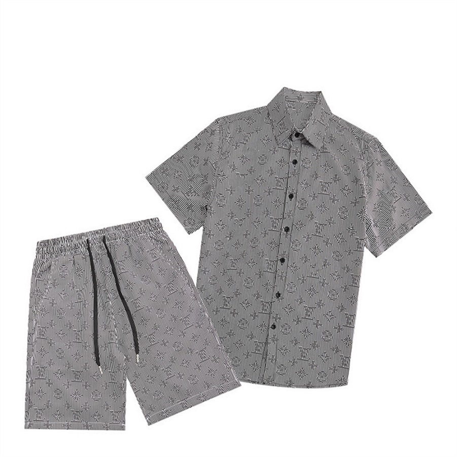 Costume décontracté pour hommes en survêtement mode alphabet motif de sport de sport d'été