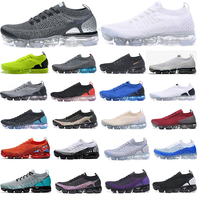 Designer Shoes Vp Fly 2.0 Knit Casual Sports Shoes Classic Men Women Cushion Triple Black White Sail Oreo Midnight Purple Chaussures Moc Trainers
