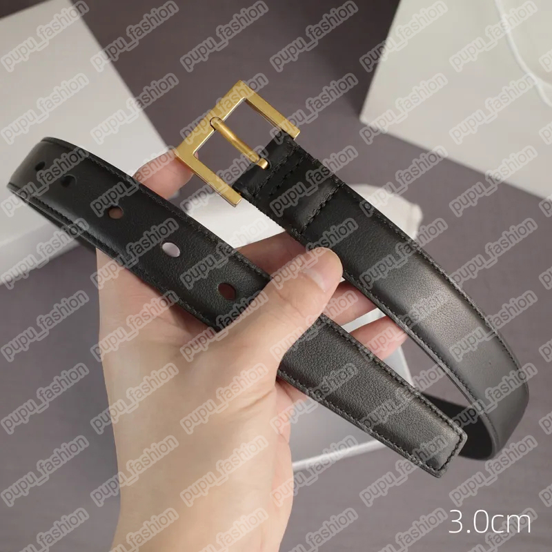 Belt For Women Genuine Leather 3cm Width High Quality Men Designer Belts Gold Buckle Womens Waistband Cintura Ceintures BFD2505172-image-853458168