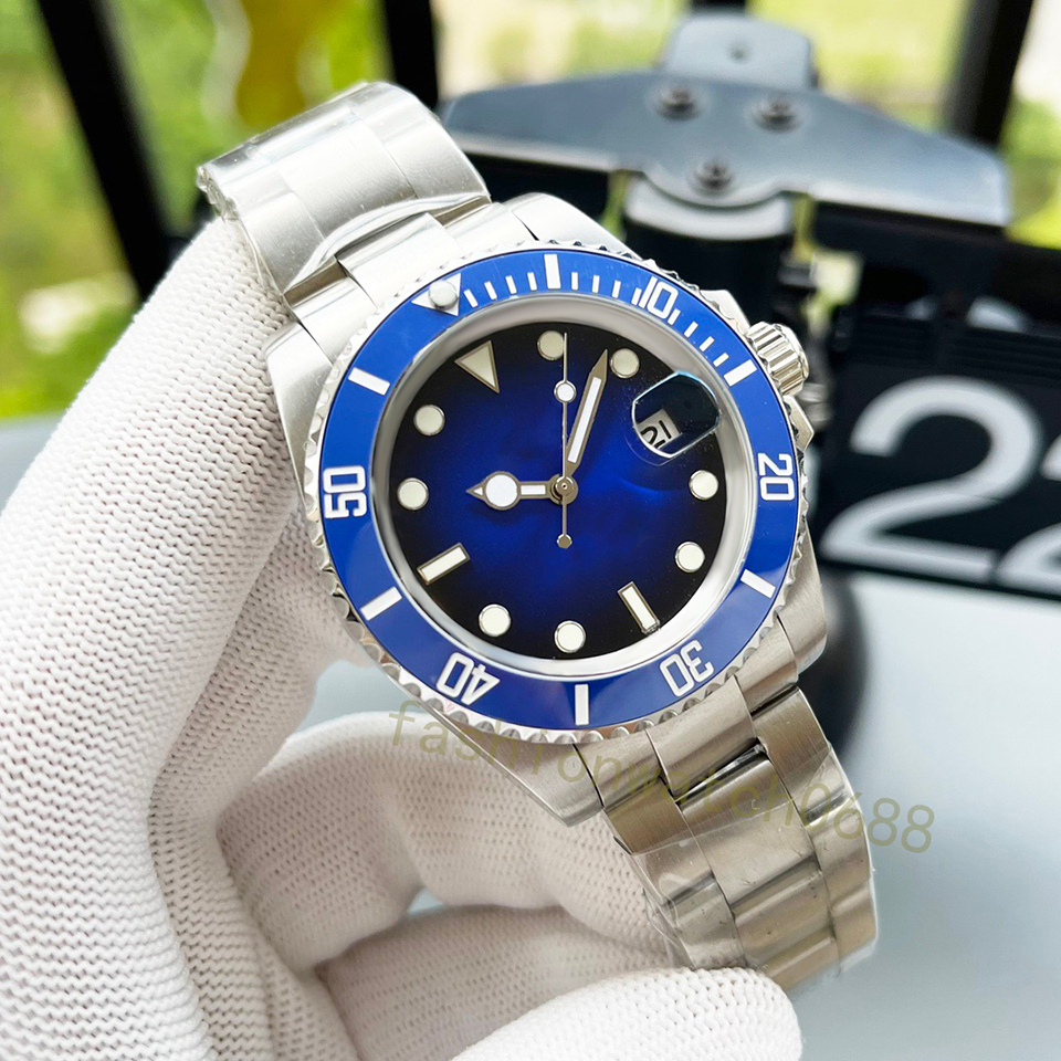 new high end mens watch 40mm fashionable dial designer sapphire glass mechanical automatic watch stainless steel strap luxury sports watch