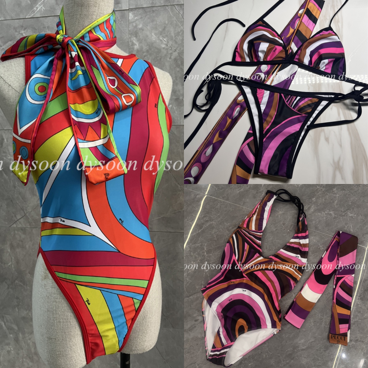 Fashion Swimwear Summer Swimsuits Beach Women Swimwears Multi Styles With Dust Bag-image-946037193