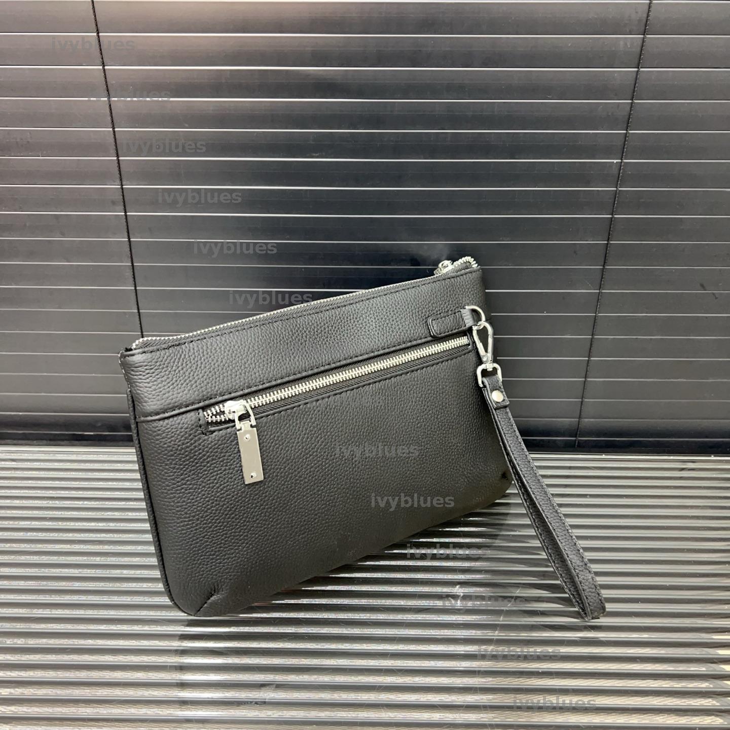 Embrayage pour hommes de style commercial grand portefeuille potelle de créateurs en cuir PU doux pour femmes sacs à main élégants sacs de loi
