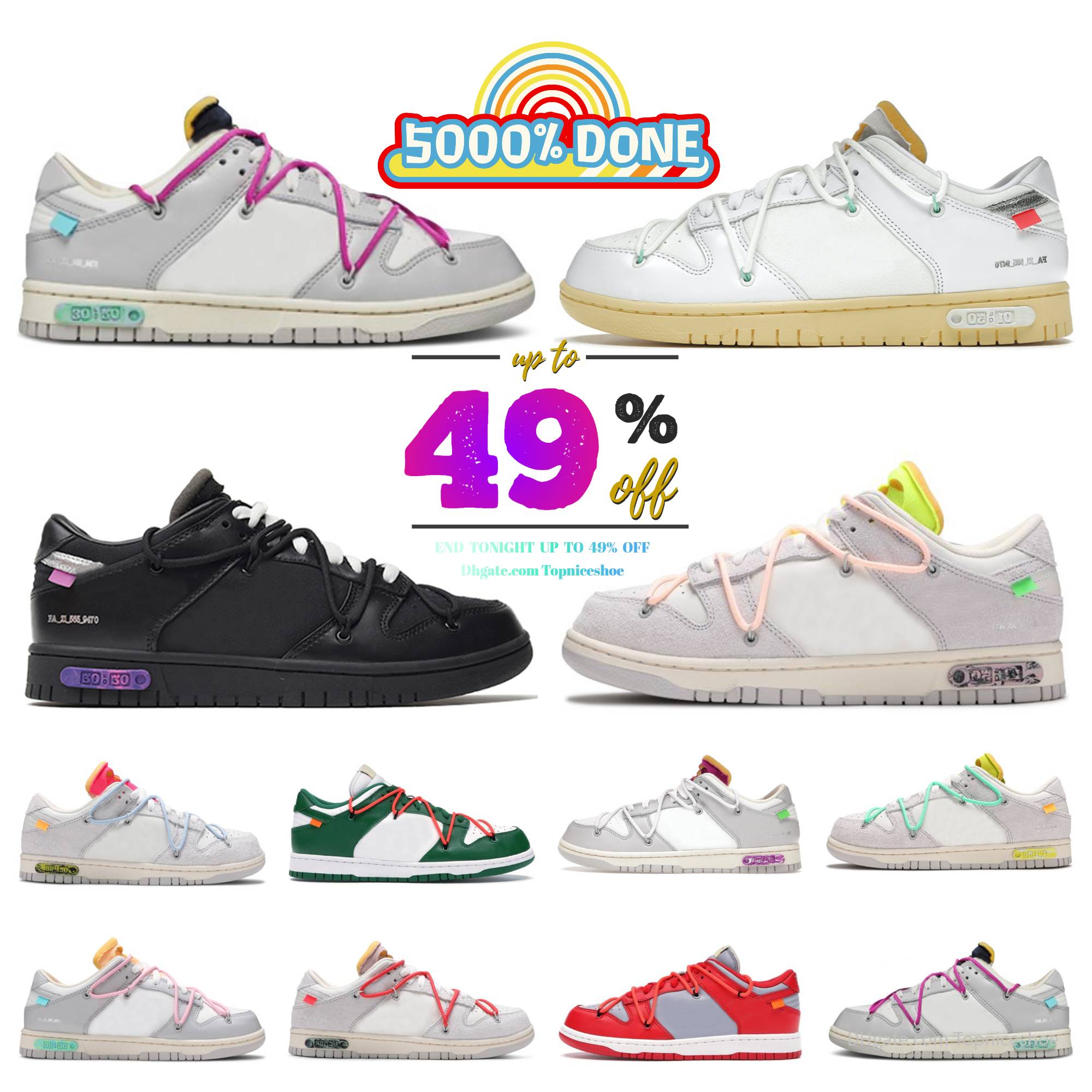 Designer Skate Low Running Shoes The Lot 01-50 White Sneakers Rubber Green Strike Pine University Red Unc Mens Women Dhgate Outdoor Flat Trainers 36
