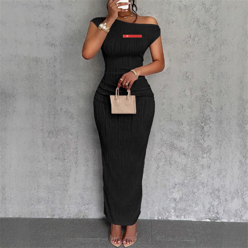 Women Casual Dress New 2026 Luxury Style Summer Designer Womens Dresses Letter Embroidered everyday Brand Logo Sleeveless Slim And Sexy Hip Hugging