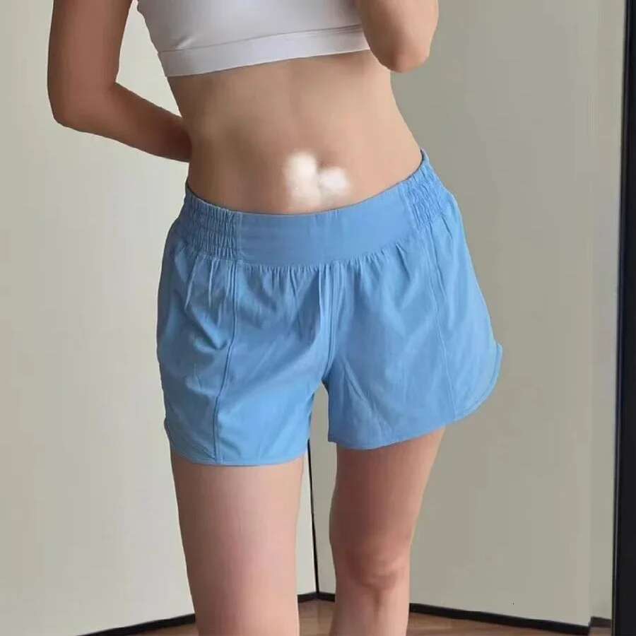 Women Hotty Hot Shorts 4'' Quick-drying Sports Women's Summer Lined Running Training Fiess Pants High Waist Yoga Shorts L7410