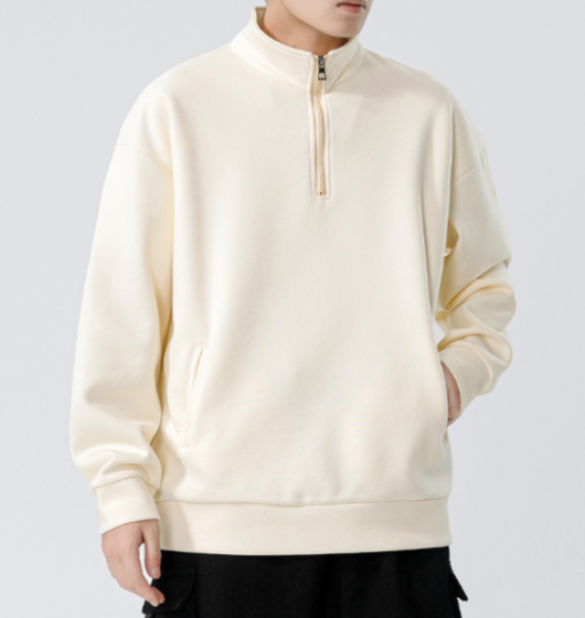 333 Turtleneck Sweatshirt for Men Autumn and Thickened Loose Trendy Solid