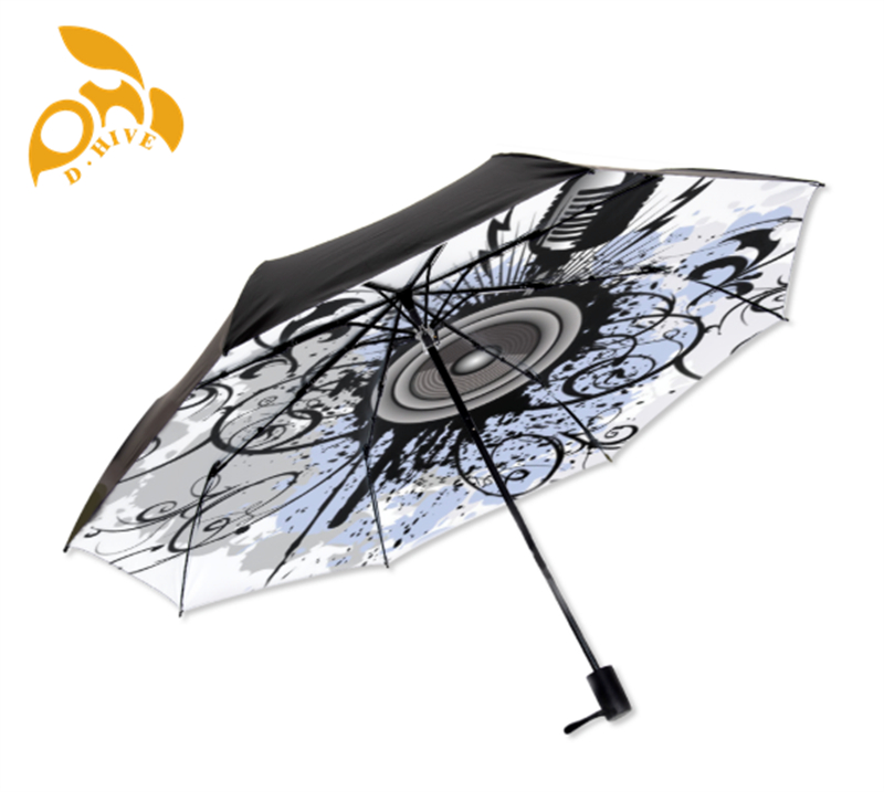 free shipping designer Customize Umbrellas white pink black Printing Umbrella M260303-image-1096023135
