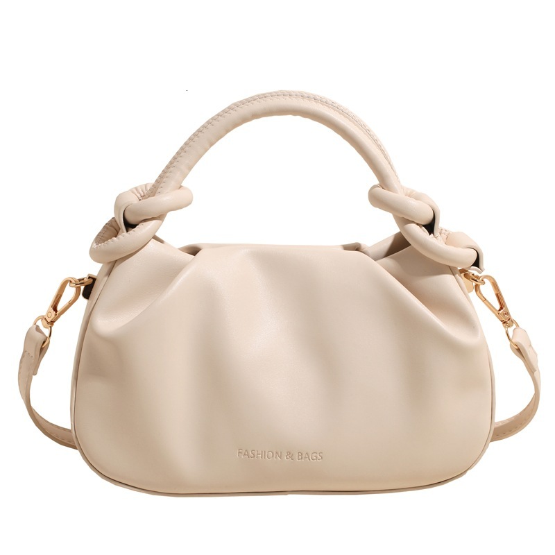 2025 New Outdoor Style Luxury Free Delivery Designer Bag Korean High-end Versatile Bucket Bag Spring And Summer 2025, New Niche Pleated Crossbody Ha