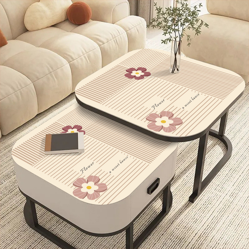Simple leather coffee table table mat insulation pad wash-free oil-proof waterproof high temperature resistant tablecloth 9SEK01-image-1058090355