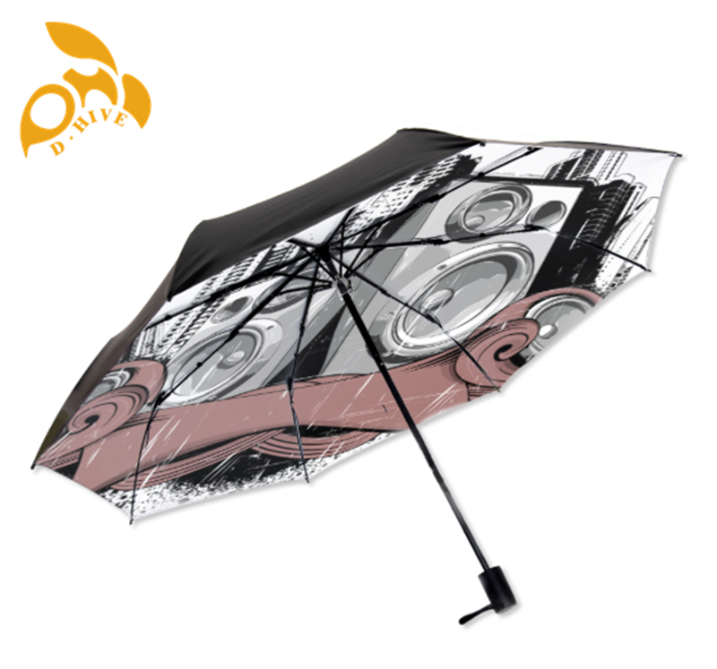 free shipping designer Customize Umbrellas white pink grey Printing Umbrella M260302-image-1095984793