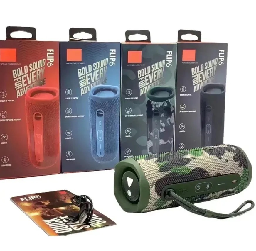 2025FLIP 6 Portable BT Speakers Wireless Mini Speaker Outdoor Waterproof Portable Speakers with Powerful Sound and Deep Bass-image-1064745703