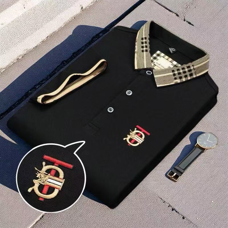 Man Tshirts Polo Short Sleeve Embroidery Cotton Fashion Men s Clothing Casual Men's Tees 100% cotton 15688#-image-855859935