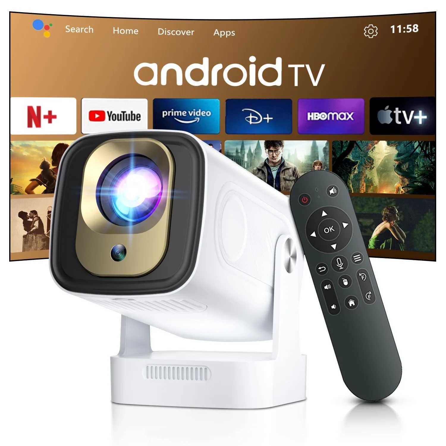 Smart Projector HY260 PRO Android 11 Projector 4K Native 1080P Auto Focus Native 330ANSI Dual Wifi BT5.4 Home Outdoor Movie R250520-image-1058173448