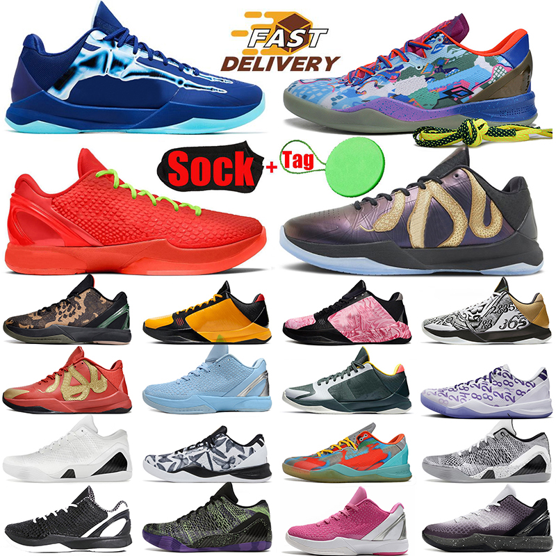 Designer Mamba Basketball Shoes Mambas 8 eybl Protro 6 Reverse Grinch What The Mambacita 5 X-Ray Mens Women Sneakers Trainers Outdoor Shoes Dhgat