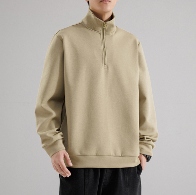 154 Men Long-sleeved T-shirt Round Neck Long-sleeved Casual Sweatshirt