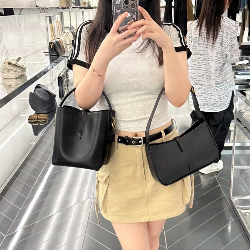 Sac de concepteur en cuir noir de qualité supérieure Sac d'épaule Sac de godet aisselle designer sacs sacs à main sac à main portefeuille bourse