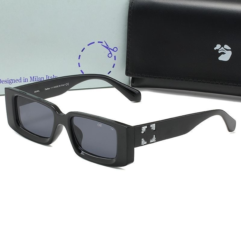 Top Off Arthur OERI127 Sunglasses Luxury Designer Classic Small Square White Glasses with Sunglasses Case