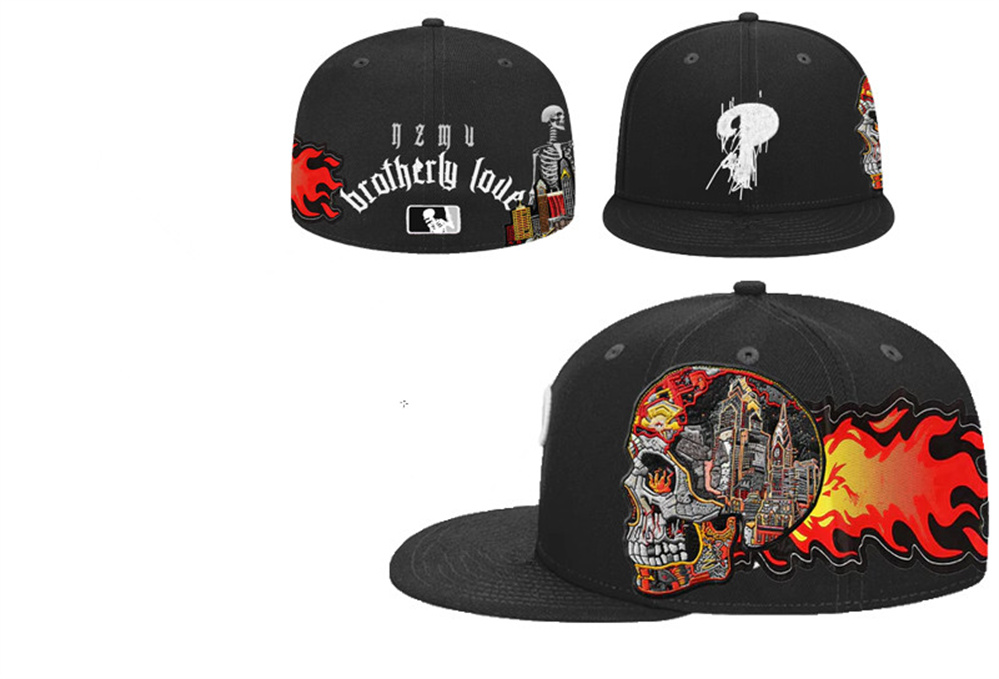 2025 New Fitted cap Designe Baseball Football Flat Casual Size Caps Letter Embroidery Cotton All Teams Sport World Patched Full Closed Men Women-image-985374253
