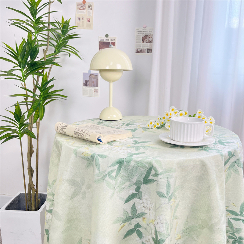 New Classical Elegant Tassel Tablecloth Rectangular Coffee Table Round Tablecloth-image-1103779631