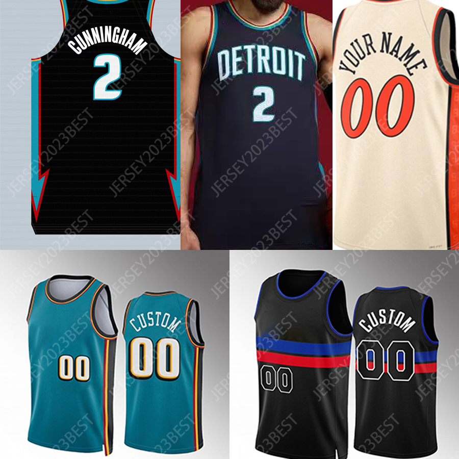 9 Ausar Thompson Custom 23 Ivey Basketball Jersey Hommes Femmes Jeunes 44 Bogdanovic 7 Killian Hayes Isaiah Stewart 44 Bojan Bogdanovic 6 Hamidou