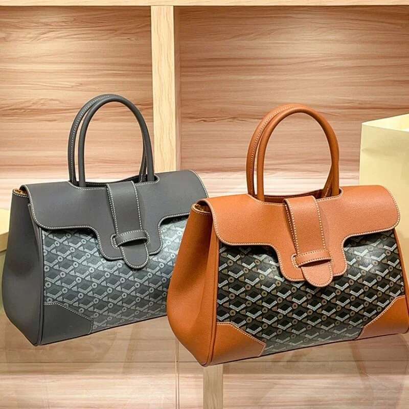 12a mirror quality designer bag Dog Tooth Saigon High-End Feel Cross-Border New Commuter Versatile Shoulder Bag Large Capacity Tote Handbag Trendy
