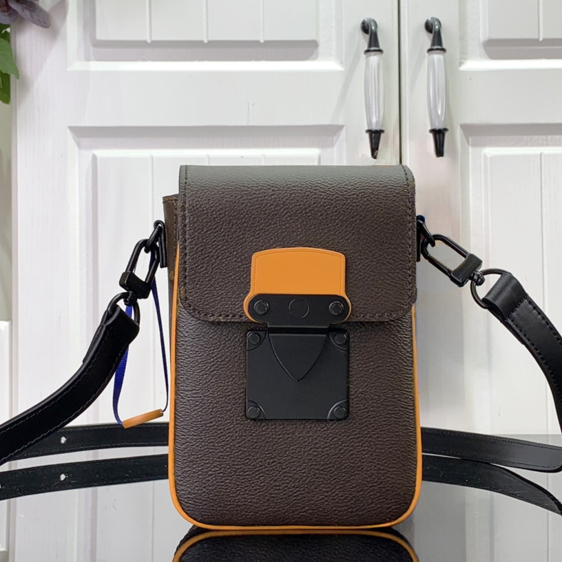 Sac de téléphone de concepteur de marque mini sacs à bandoulière en 7 couleurs, sacs à bandouliers croix marron blanc noir avec bracelet réglable